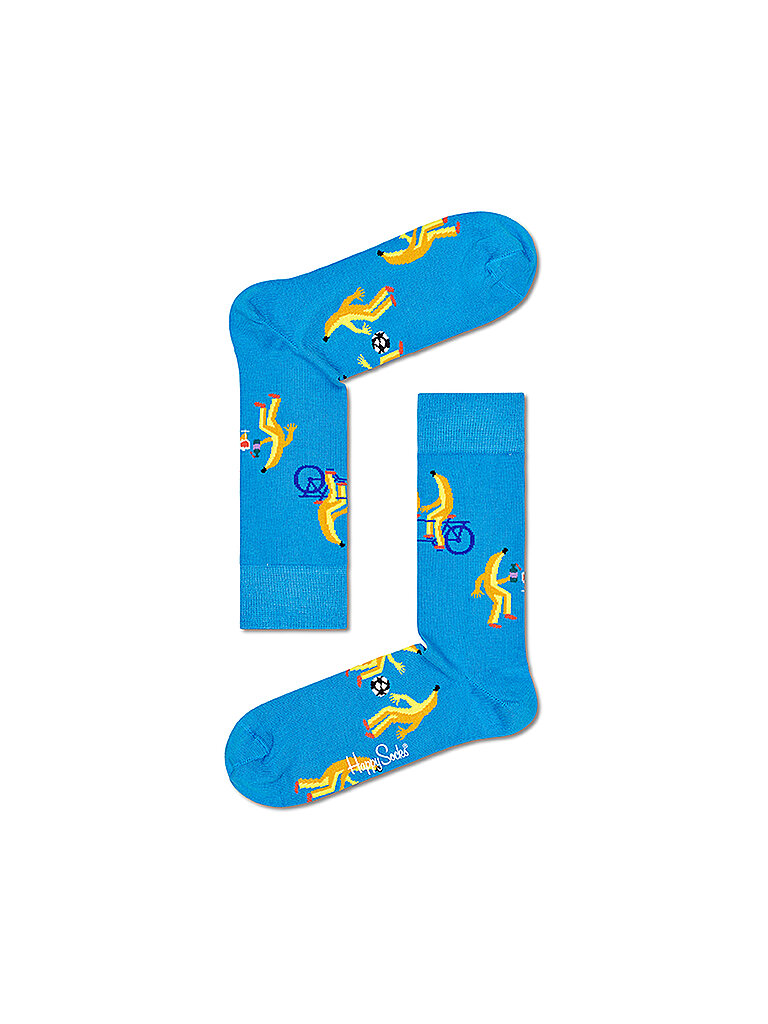 HAPPY SOCKS Damen Socken GOING BANANA 36-40 turquoise türkis